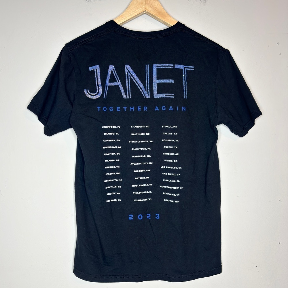 Janet Jackson Black Blue Together Again‎ 2023 Tour Official Concert Tee Size M - Picture 5 of 8